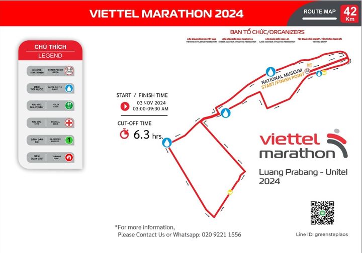 ĐƯỜNG CHẠY VIETTEL MARATHON LUANG PRABANG UNITEL 2024 CÓ GÌ THÚ VỊ?