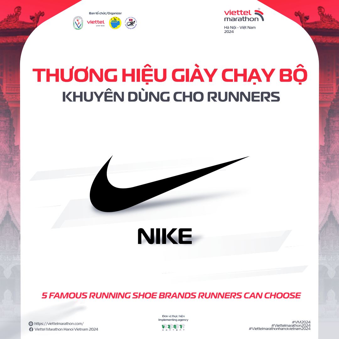 5 thương hiệu giày chạy bộ nổi tiếng dành cho VĐV dự Viettel Marathon tham khảo