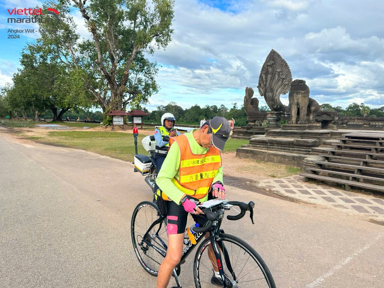 Cung đường chạy Ankor Wat, Campuchia của Viettel Marathon hoàn tất đo đạc chuẩn quốc tế